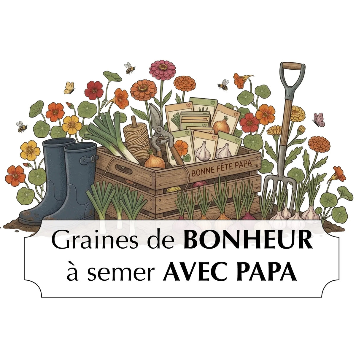 POCHETTE CADEAU BONNE FÊTE PAPA