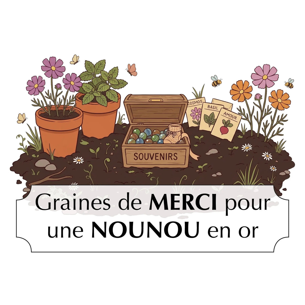 POCHETTE CADEAU - REMERCIEMENT NOUNOU