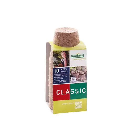 10 POTS BIODEGRADABLES RONDS 11CM 