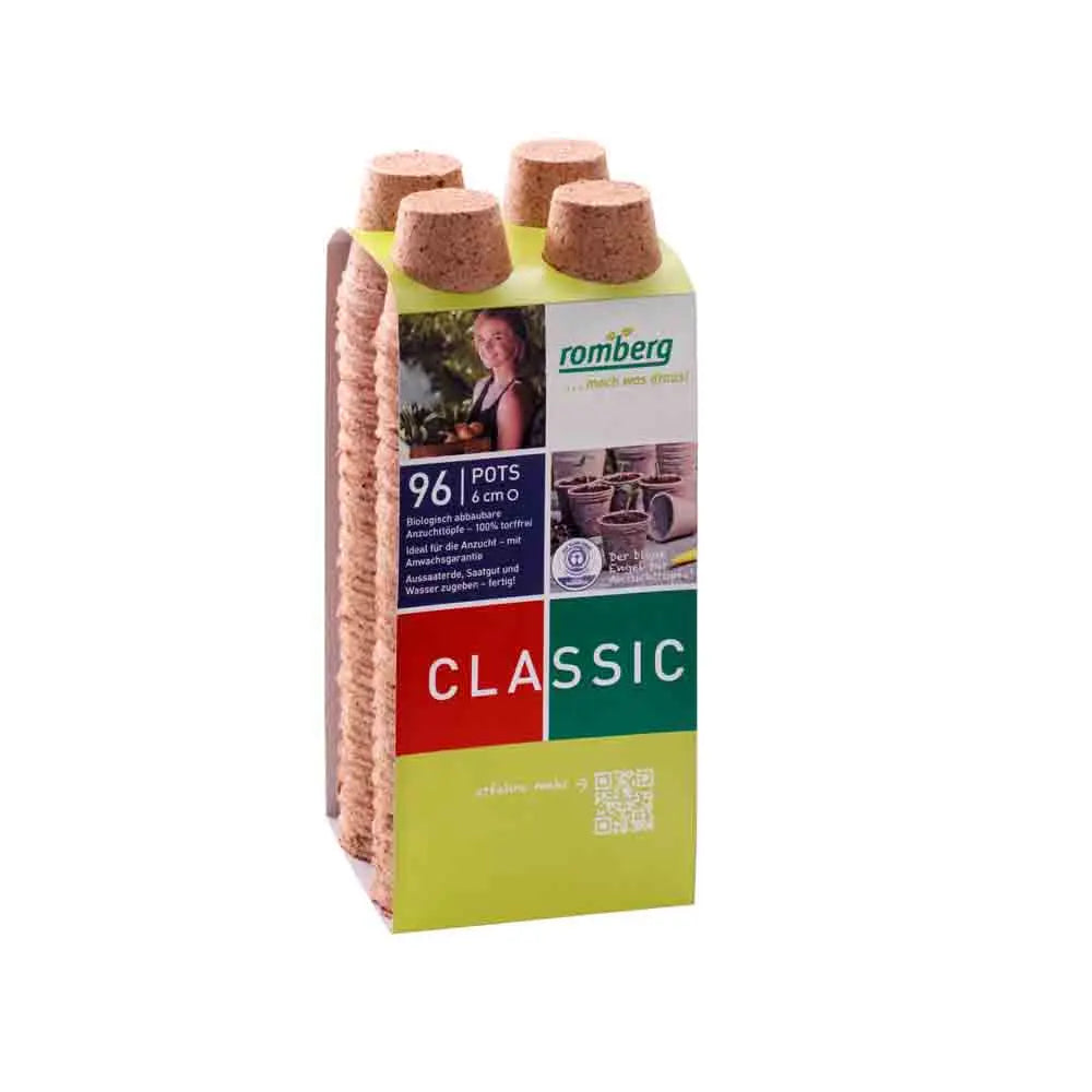 96 POTS BIODEGRADABLES RONDS 6CM 