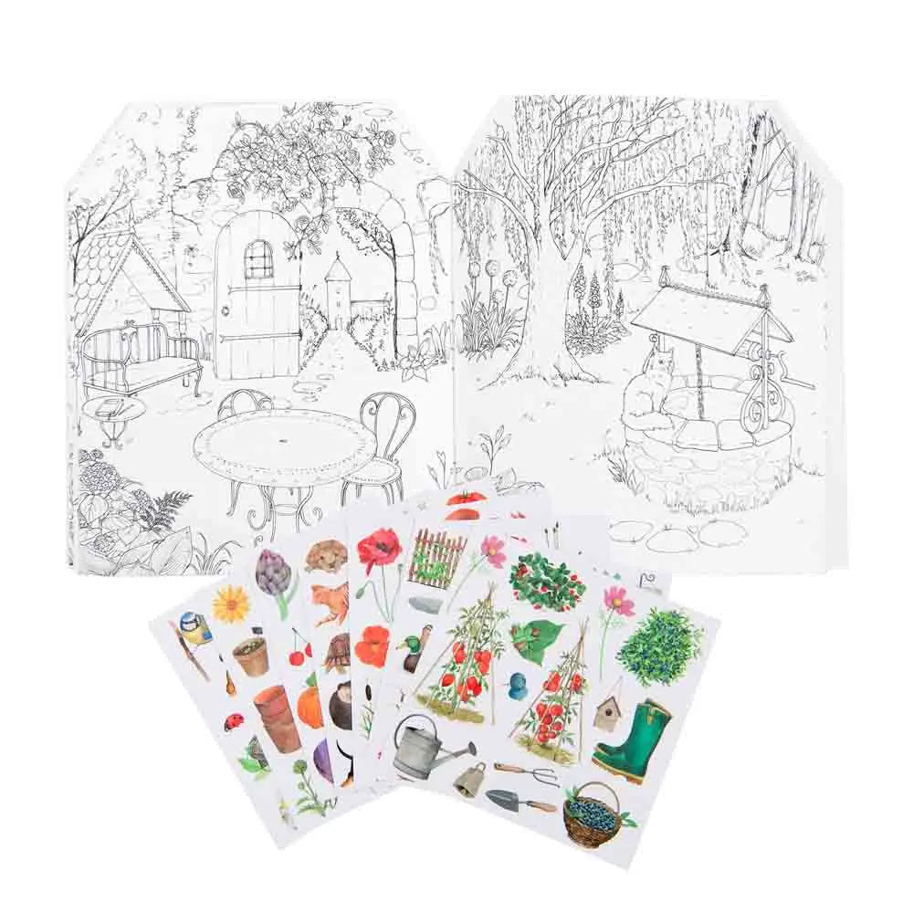 CAHIER STICKERS LE BOTANISTE LE JARDIN DU MOULIN 