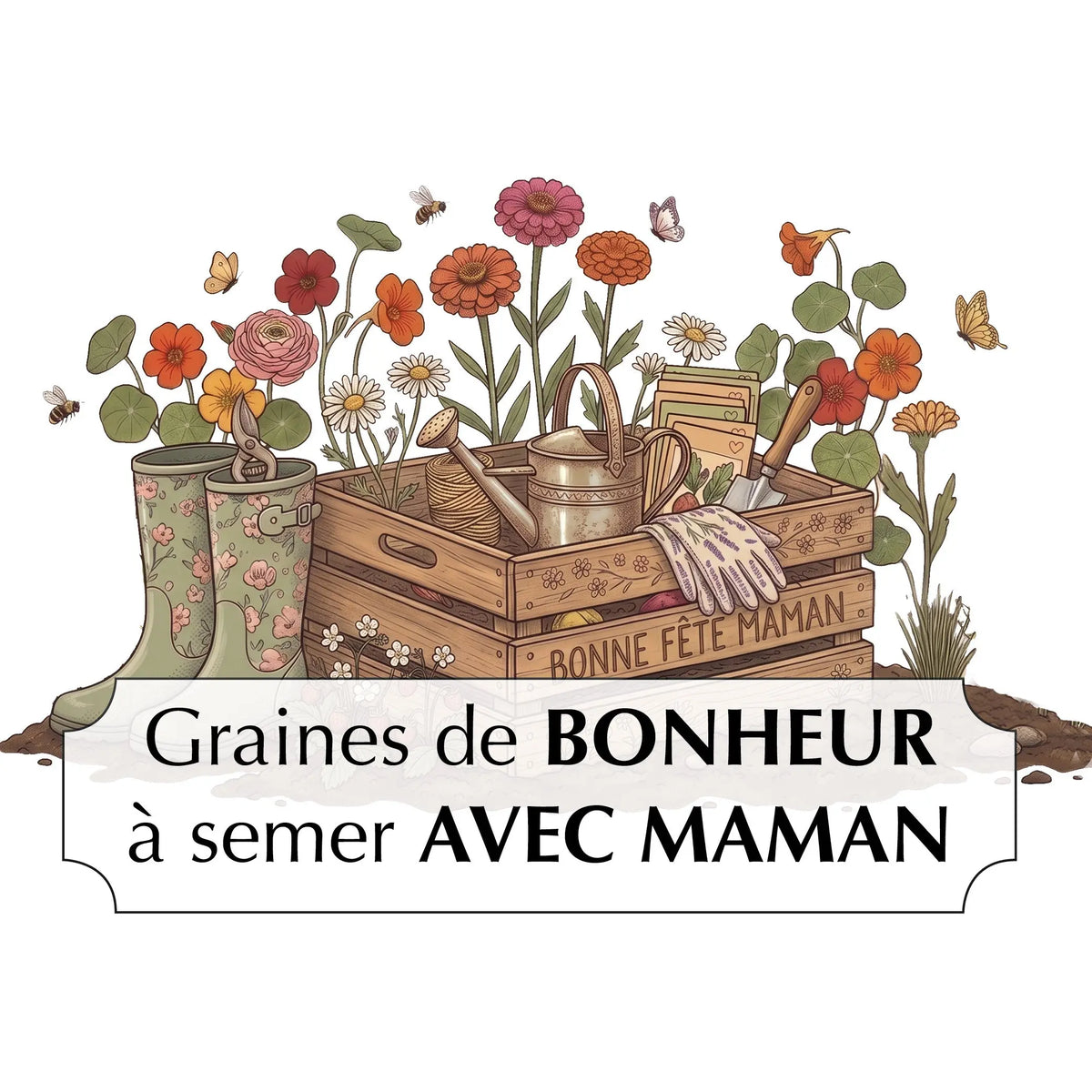 POCHETTE CADEAU BONNE FÊTE MAMAN 