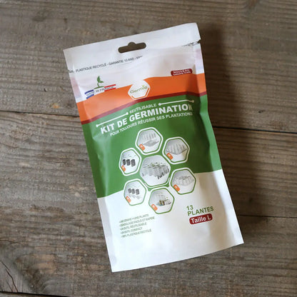 KIT DE GERMINATION 13 MOTTES GROSSES GRAINES 