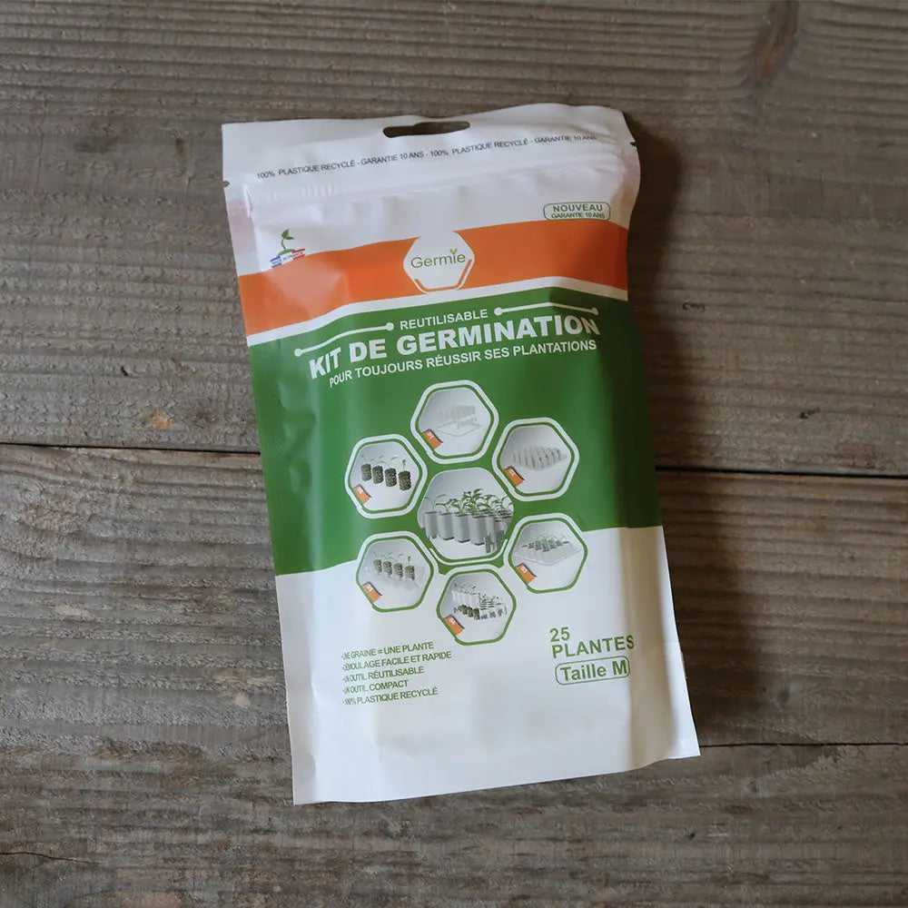 KIT DE GERMINATION 25 PLANTS GRAINES MOYENNES 