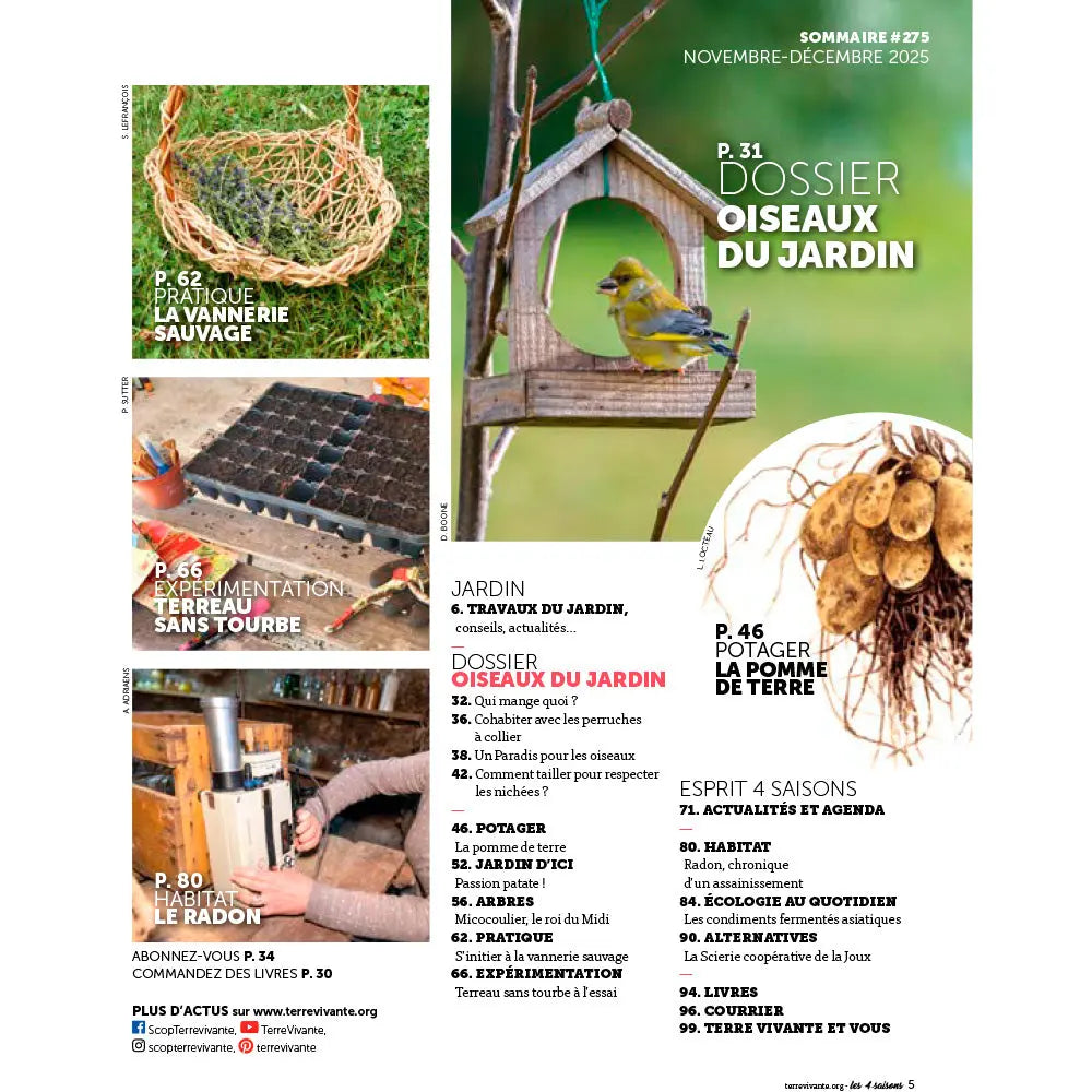 MAGAZINE 4 SAISONS - n°275 NOS AMIS LES OISEAUX 