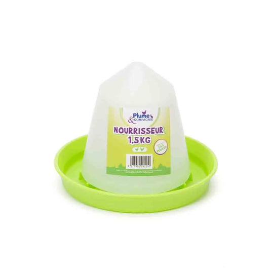 NOURRISSEUR PLASTIQUE ECONOMIQUE 1,5kg 