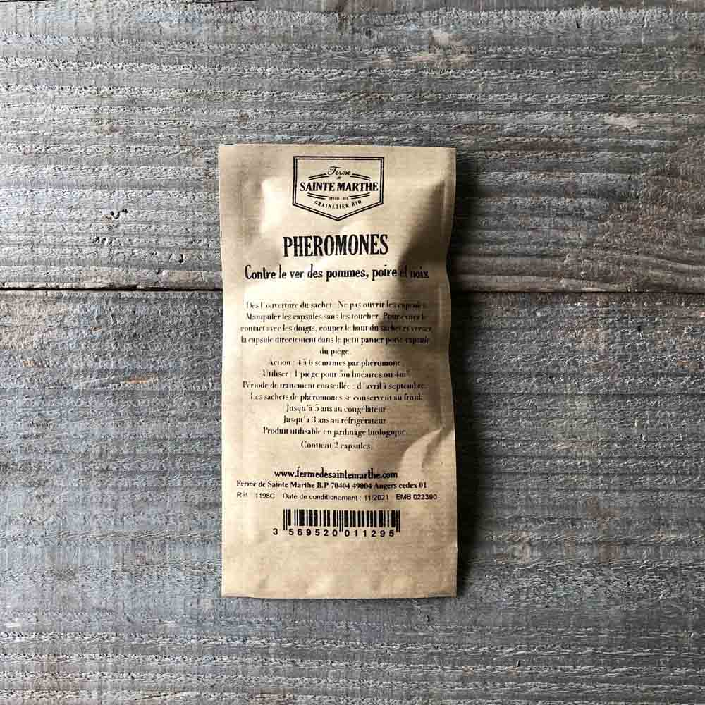 PHEROMONES CONTRE LE VER DE LA POMME, POIRE ET NOIX 