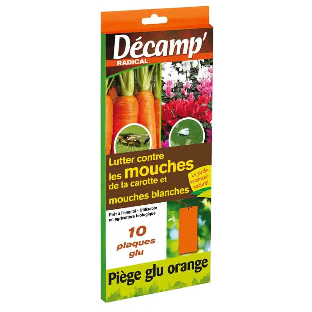 PIEGE CHROMATIQUE ENGLUE ORANGE : CONTRE LES MOUCHES DE LA CAROTTE ET MOUCHES BLANCHES 