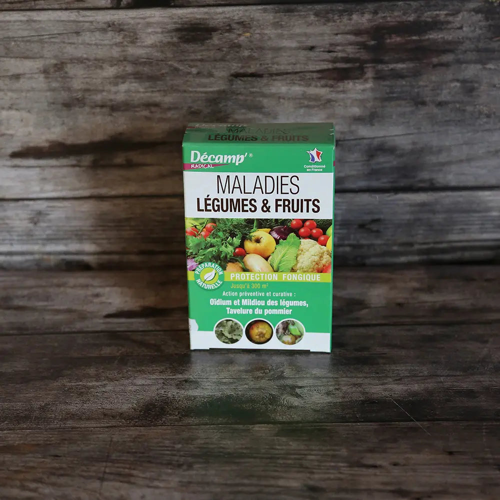 TRAITEMENT MALADIES LEGUMES ET FRUITS (OIDIUM ET TAVELURE POMMIER, MILDIOU DES LEGUMES) 