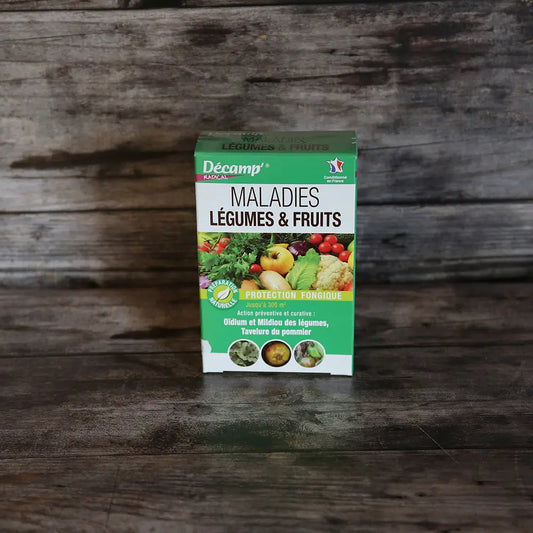TRAITEMENT MALADIES LEGUMES ET FRUITS (OIDIUM ET TAVELURE POMMIER, MILDIOU DES LEGUMES) 